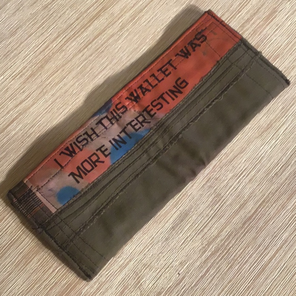 Hand made art Mans  wallet